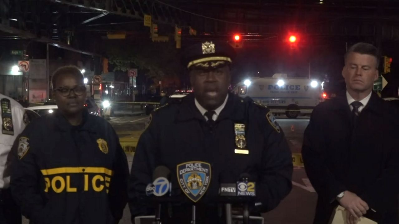 NYPD executives provide an update on an officer involved shooting in Washington Heights.