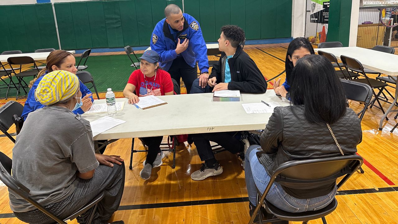 The NYPD Community Affairs Bureau offers free sessions to people looking to improve their English.