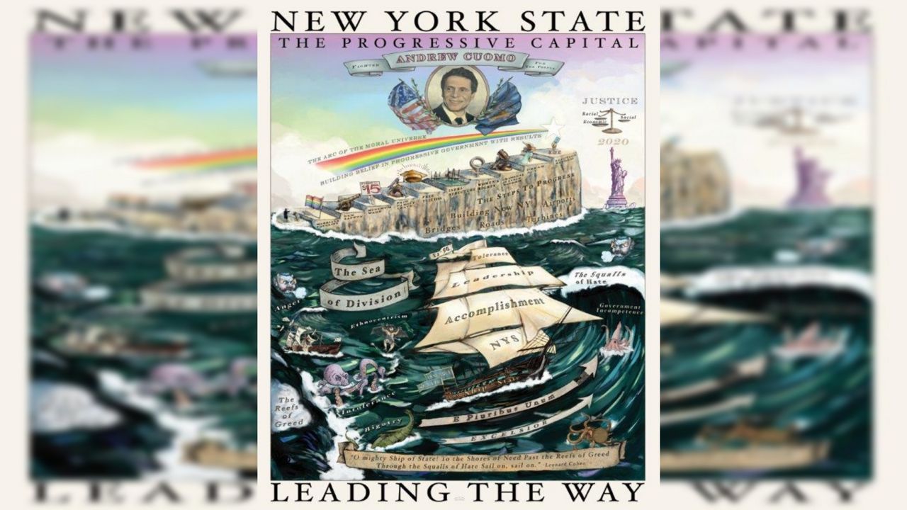 Cuomo, poster, State of the State 