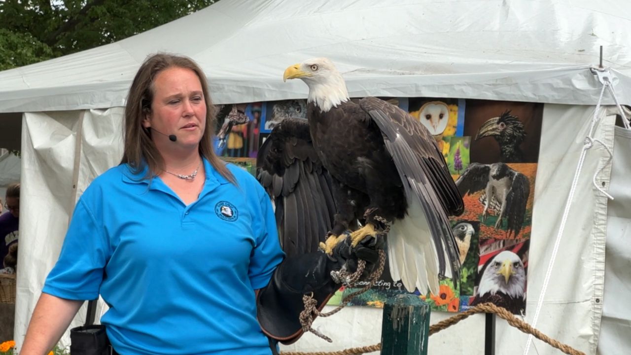 Wildlife center dedicated to NY State Fairs Birds of Prey exhibit