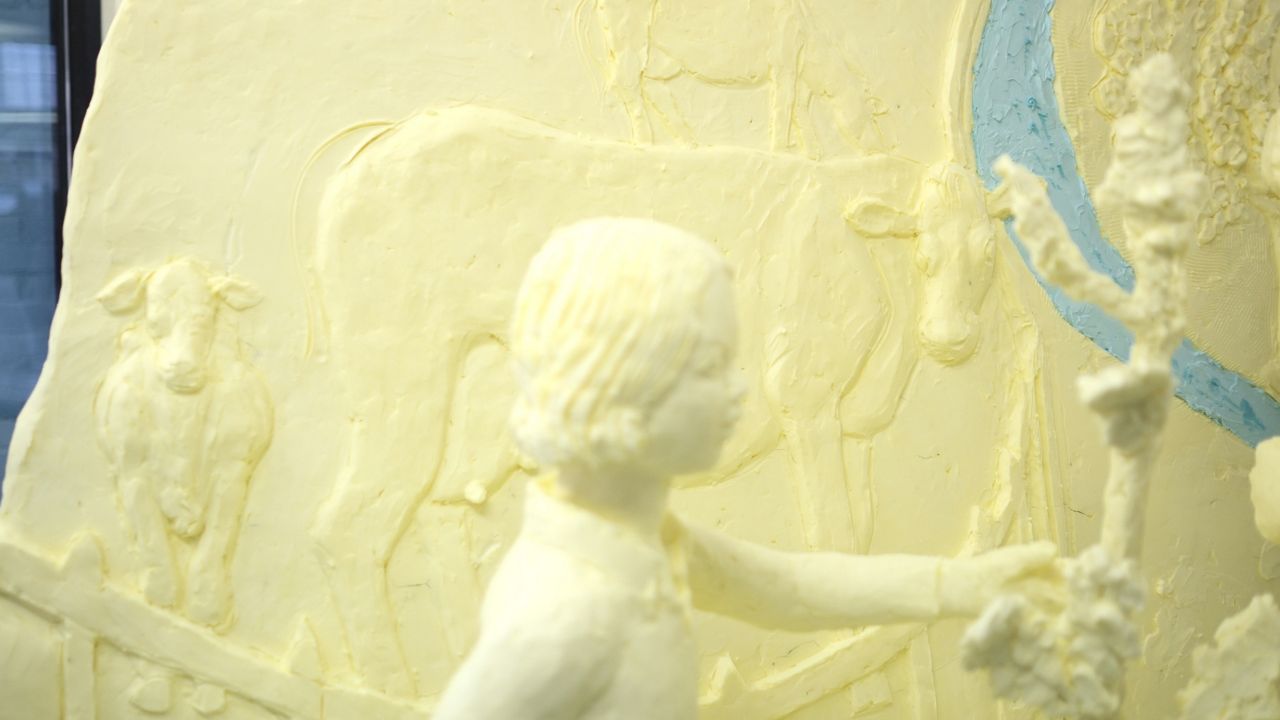 new york state fair butter sculpture close-up