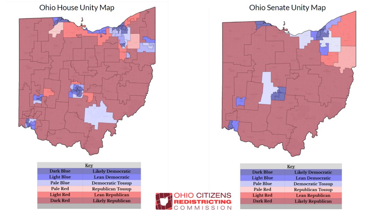 Ohio Citizens Redistricting Commission unveils 'unity maps'
