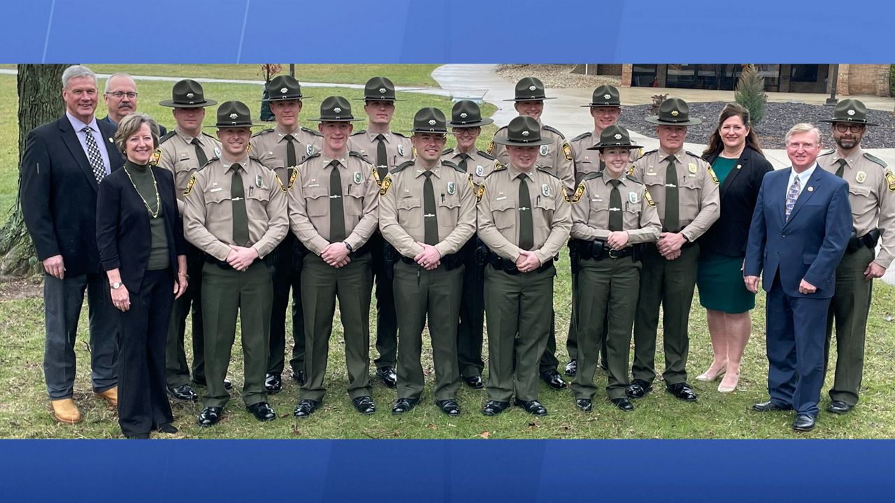 New wildlife officers stand for photo