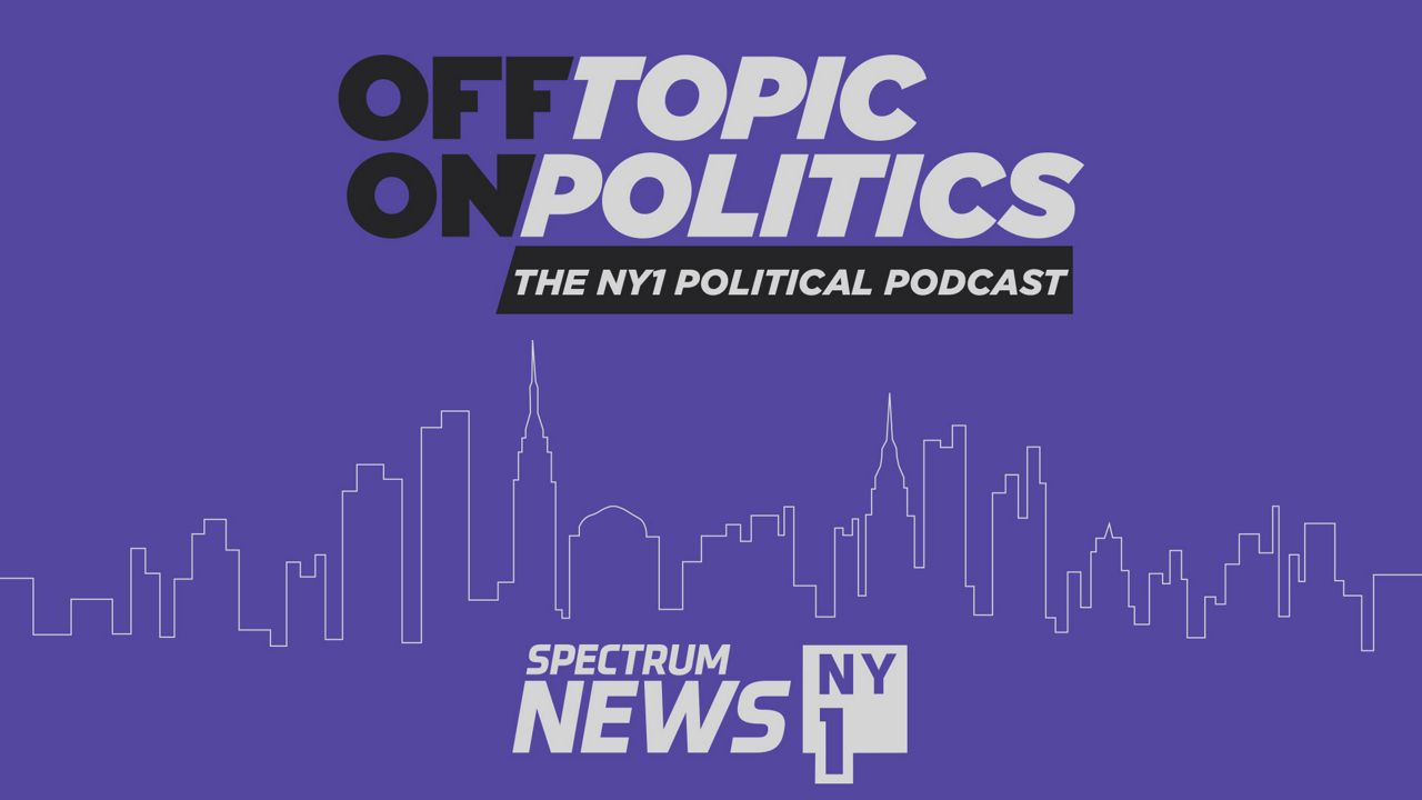 "Off Topic/On Politics" logo.