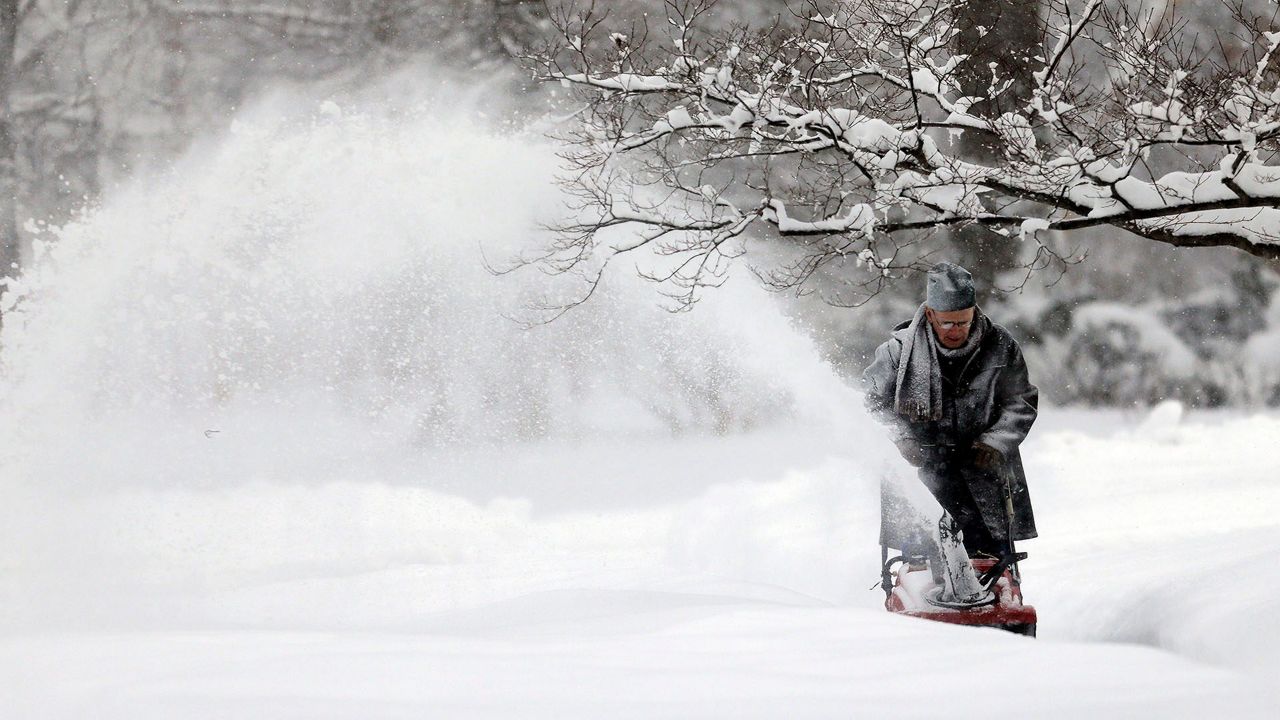 Lake effect snow affects western and central New York