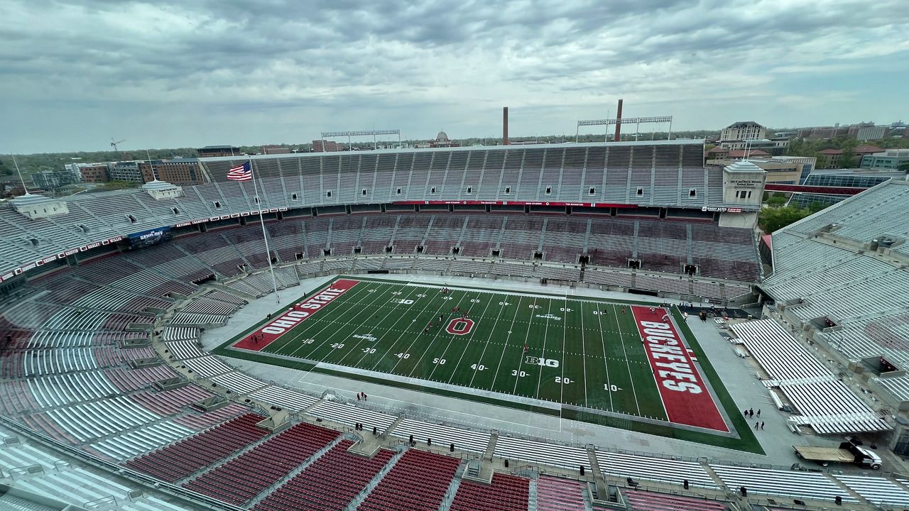 Ohio Stadium on the campus of Ohio State University in Columbus, Ohio on Tuesday, April 23, 2024. (Spectrum News 1/AJ Hymiller)