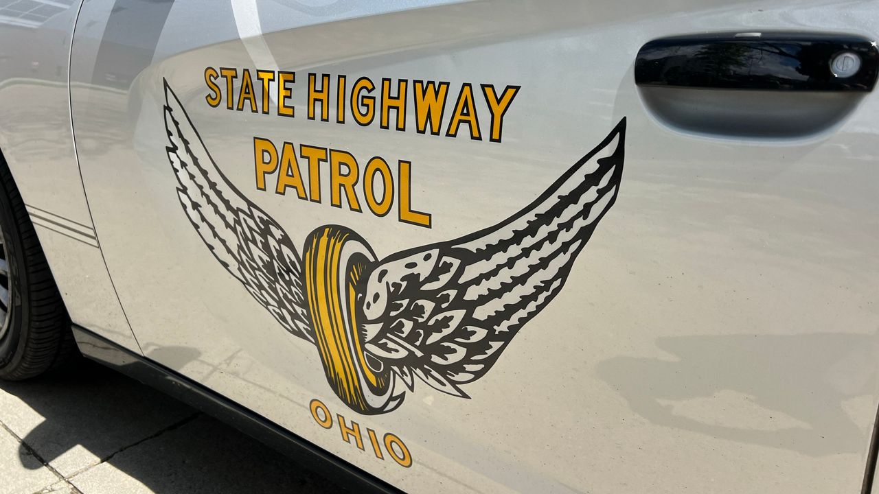 Ohio State High Patrol car on the campus of the University of Cincinnati in Cincinnati, Ohio on Wednesday, April 24, 2024. (Spectrum News 1 File Photo)