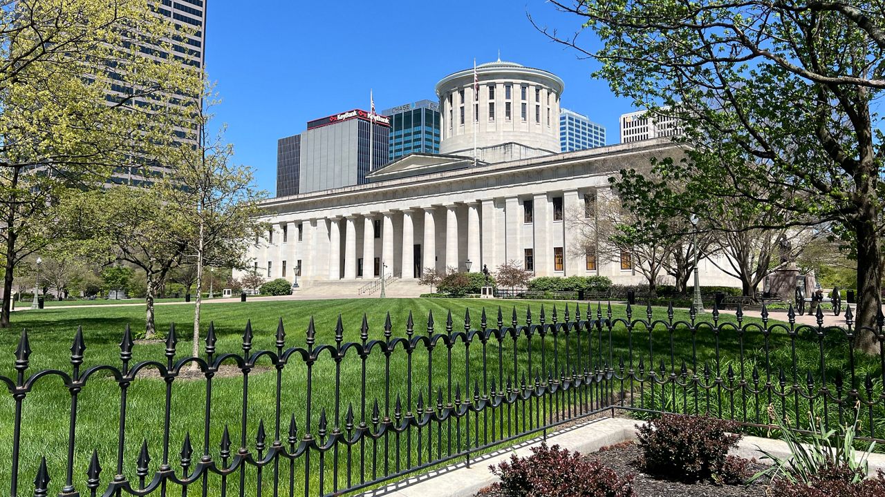 The Ohio Statehouse in Columbus, Ohio on Monday, April 22, 2024. (Spectrum News 1 File Photo)