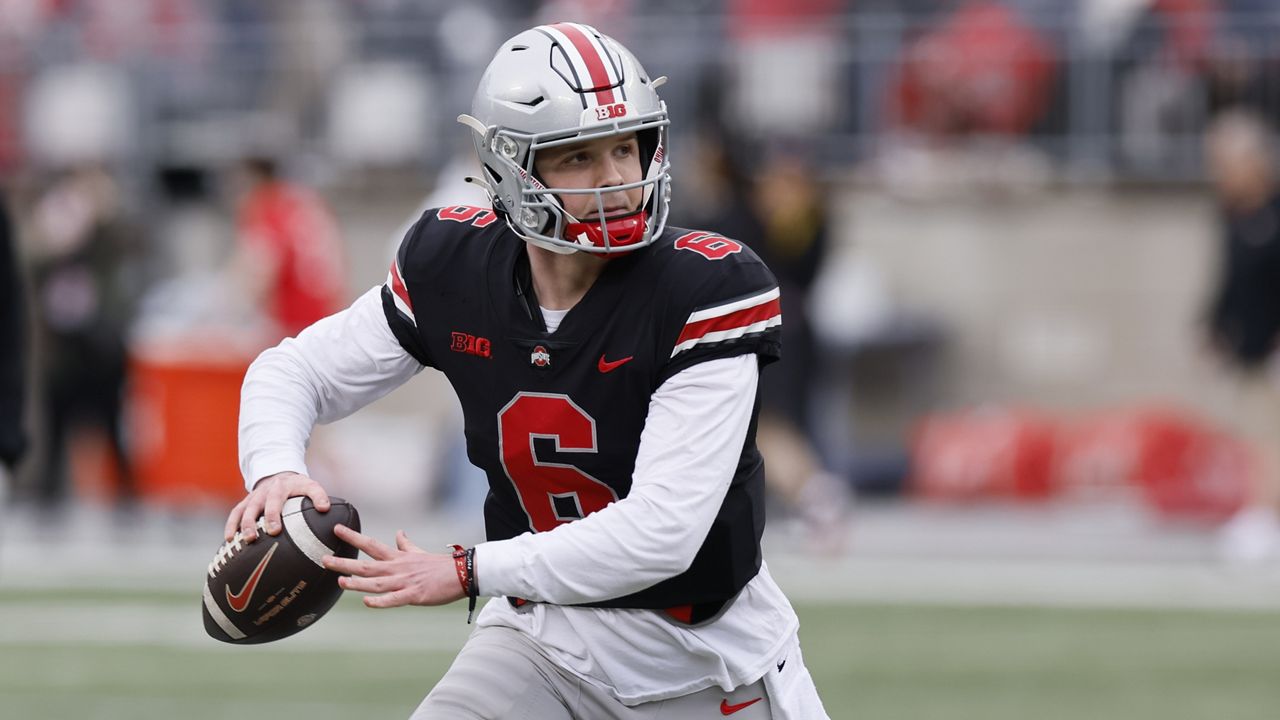 Ohio State quarterback Kyle McCord