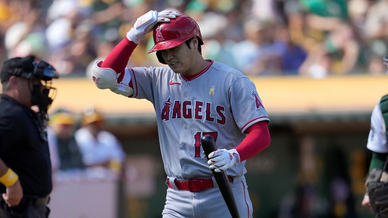 Shohei Ohtani strikes out 10 in Angels' opening loss to A's
