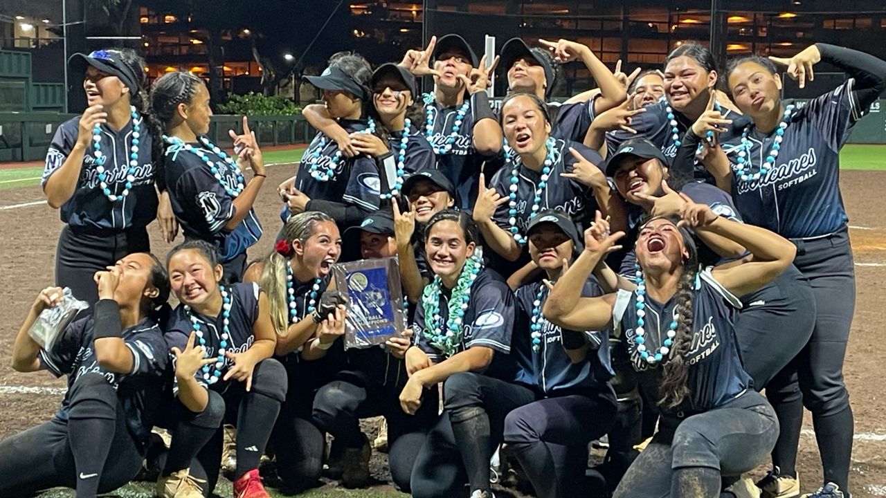 The Kapolei softball team celebrated the program's first Oahu Interscholastic Association softball title since 2016.