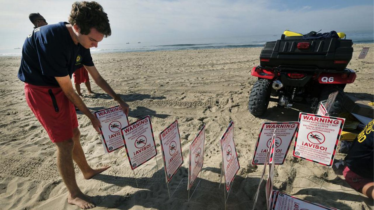 Huntington Beach, Coast Guard investigate 'sheen' in ocean water