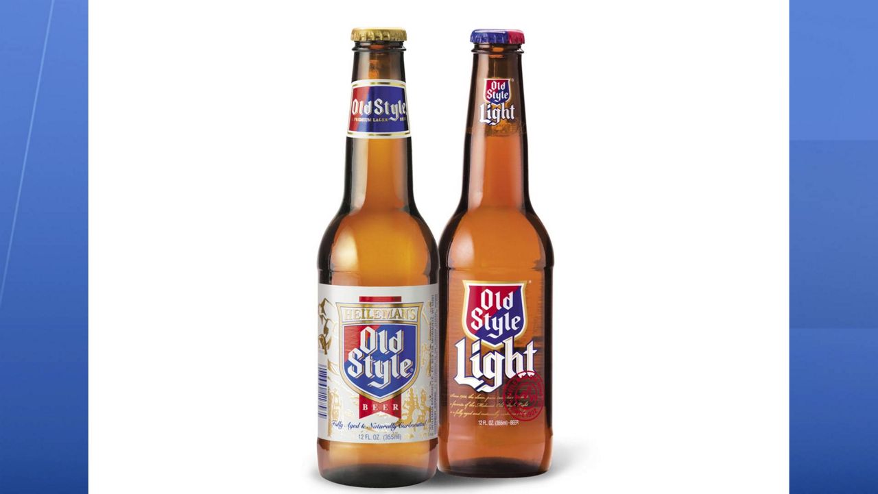 Bottles of Old Style Beer, photo on white