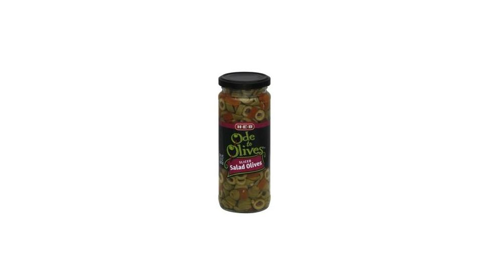 Texas grocery chain H-E-B on May 24, 2018, recalled H-E-B Ode to Olives Sliced Olives in 10 oz. jars due to the possible presence of glass. (H-E-B)