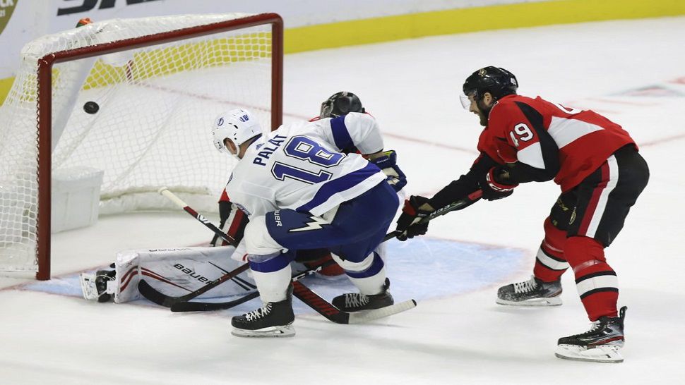 Tampa Bay's Ondrej Palat scored in the second period on Saturday against Ottawa.