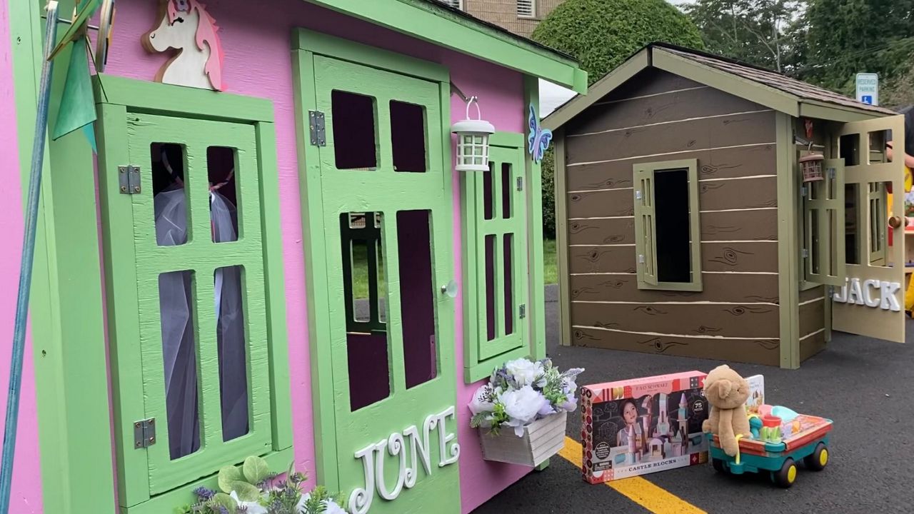 Habitat for Humanity builds playhouses for veteran families