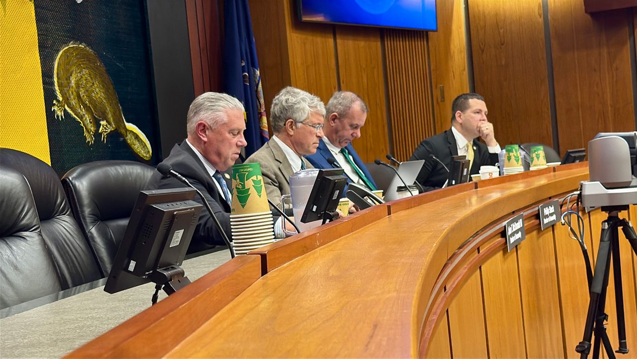 A bipartisan group of assemblymen on Tuesday led a panel in Albany about the rise of synthetic opioids and necessary legislative action, including permitting New York paramedics to carry and administer opioid drugs to ease withdrawal symptoms. Kate Lisa/Spectrum News 1 photo