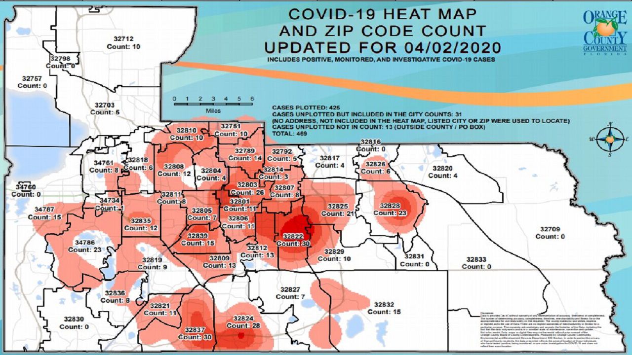 orange county maps florida Who S Sick In Orange County Check The New Heat Map orange county maps florida
