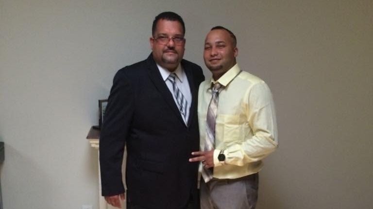 A family member of Orlando Ortiz provided Spectrum News with a photo of Ortiz, who is pictured on the right.