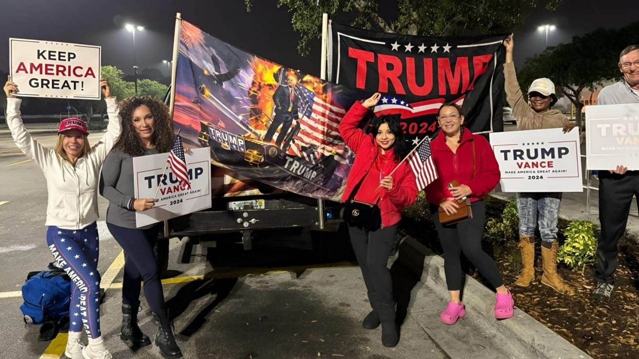Supporters of President-elect Donald Trump gathered Sunday morning to travel to Washington, D.C. to view the inauguration on Monday. (Photo Courtesy: Joel Rene Davila)