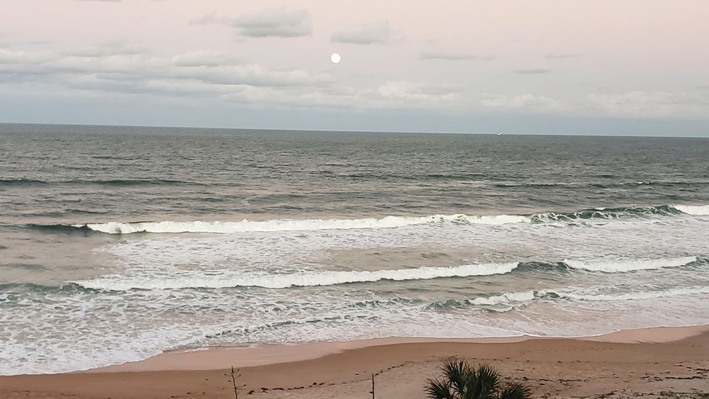Sent via Spectrum News 13 app: Moonrise in Ormond Beach, Saturday, October 13. (Erik Thomson, Viewer)