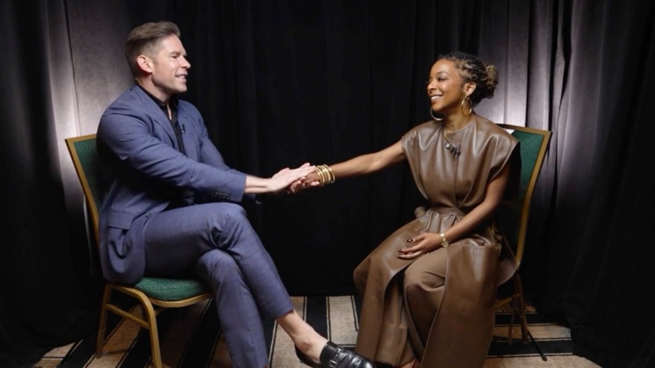 Tony Award-nominee Kara Young meets the press. (Spectrum News NY1)