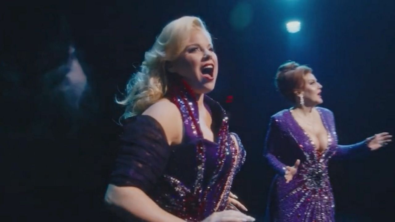 Megan Hilty and Jennifer Simard star in “Death Becomes Her.” (Spectrum News NY1)