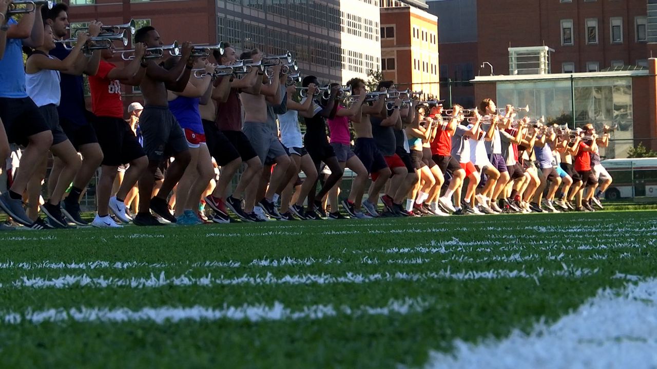 OSU marching band performs 9/11 tribute at Ohio Stadium