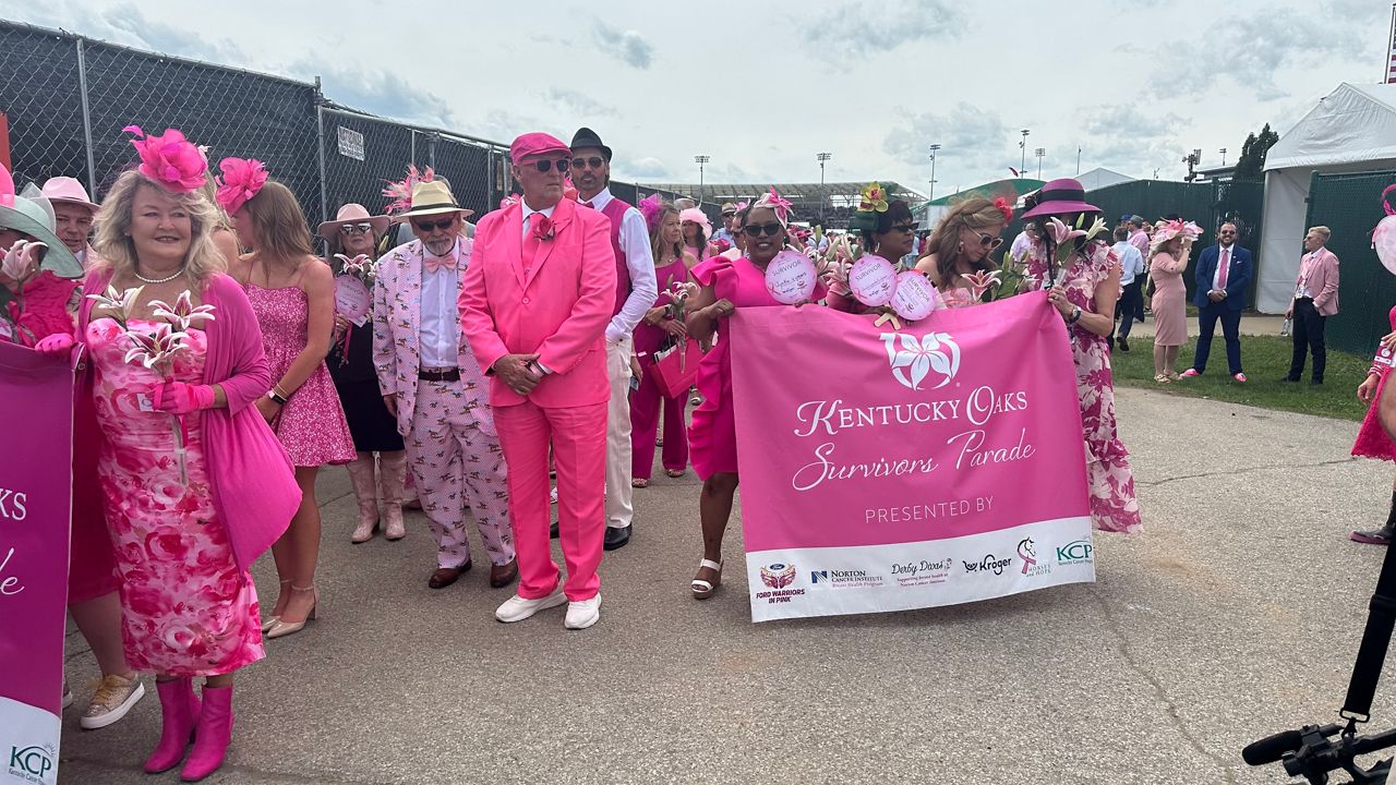 151 breast, ovarian cancer survivors walk in this year's Kentucky Oaks Survivor's Parade