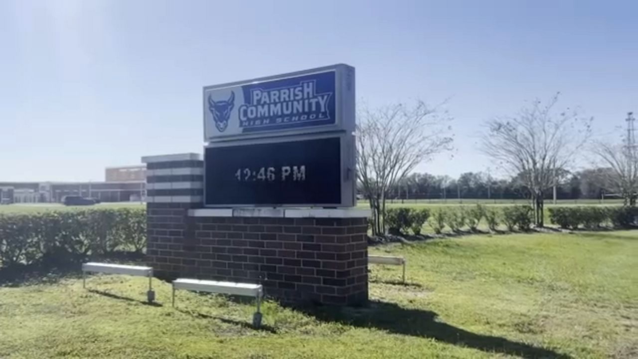 The Manatee County Sheriff's Office completed a search of Parrish Community High School after an anonymous bomb threat was made online on Tuesday morning, officials said. (Spectrum News)