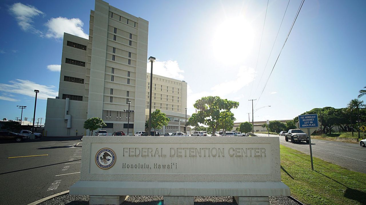Honolulu’s federal detention center is one of nine facilities around the country managed by the U.S. Bureau of Prisons that is now reserving space for detainees of U.S. Immigration and Customs Enforcement. The bureau has agreed to set aside 125 beds at the Honolulu facility for immigrants, which could include people transferred from the mainland. (Honolulu Civil Beat/Cory Lum)