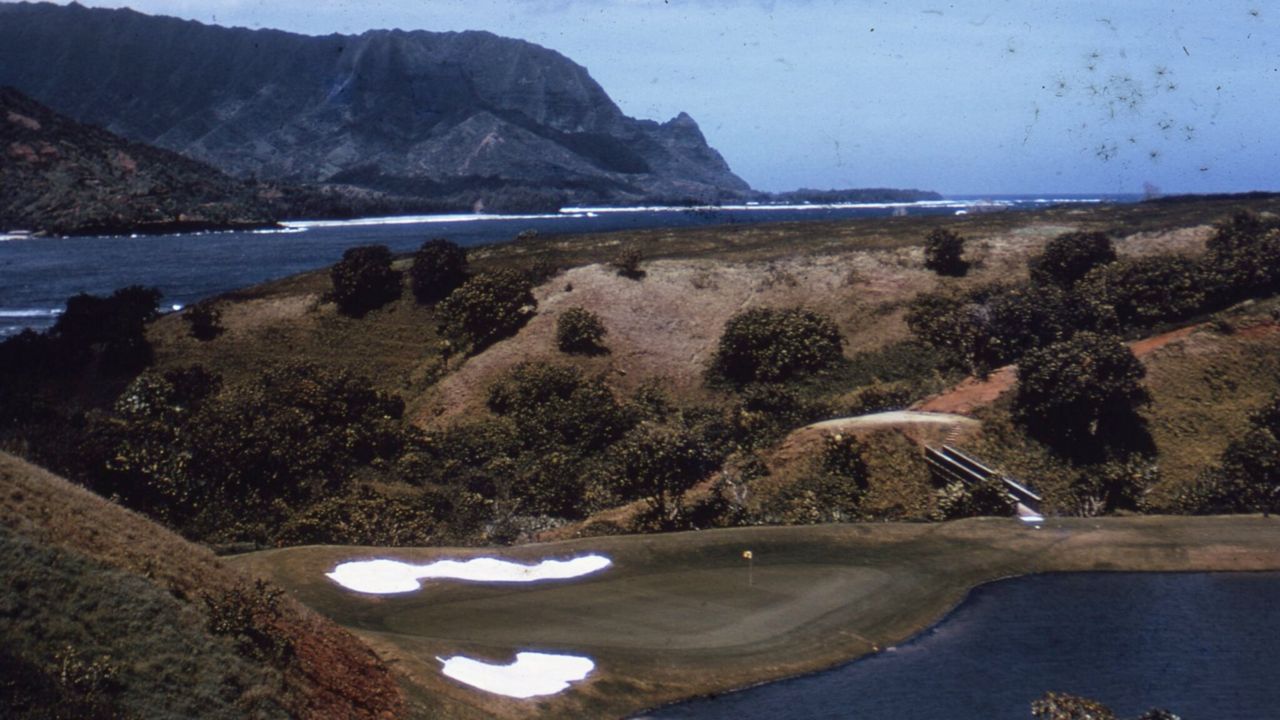 Princeville Makai Golf Club in the 1980s. (Courtesy Kauaʻi Historical Society via Honolulu Civil Beat)