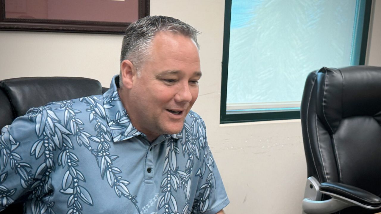 Kauaʻi Police Chief Todd Raybuck said low morale is a longstanding issue that he inherited when he became the county’s top cop six years ago. He points to the leadership team he developed and new virtual reality and live-fire training technology as solutions to help boost employee fulfillment, confidence and satisfaction. (Honolulu Civil Beat/Brittany Lyte)