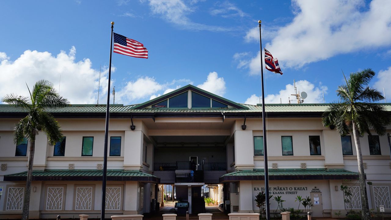 Kauai County’s Ka Hale Māka’i O Kaua’i building houses the Kaua’i Police Department. (Honolulu Civil Beat/Kevin Fujii)