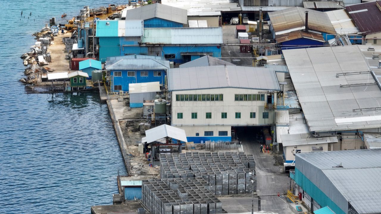The SolTuna tuna cannery in Noro, a remote village in the Western Province of the Solomon Islands. (Honolulu Civil Beat/Nathan Eagle)