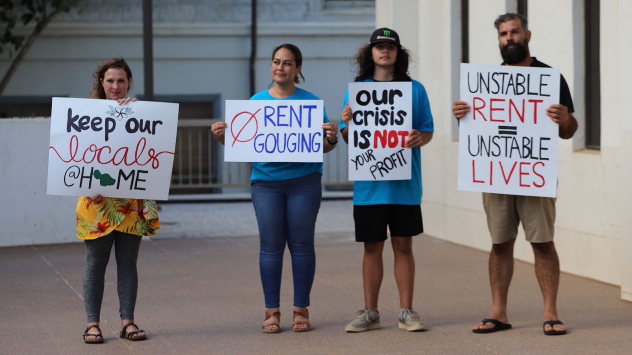 With thousands of residents displaced by wildfires and market-rate housing prices and rents rising beyond reach of many working people, Maui County is at a crossroads. The fiscal year 2026 budget aims to create more housing for locals amid worsening affordability crisis. (Léo Azambuja/Civil Beat/2024)