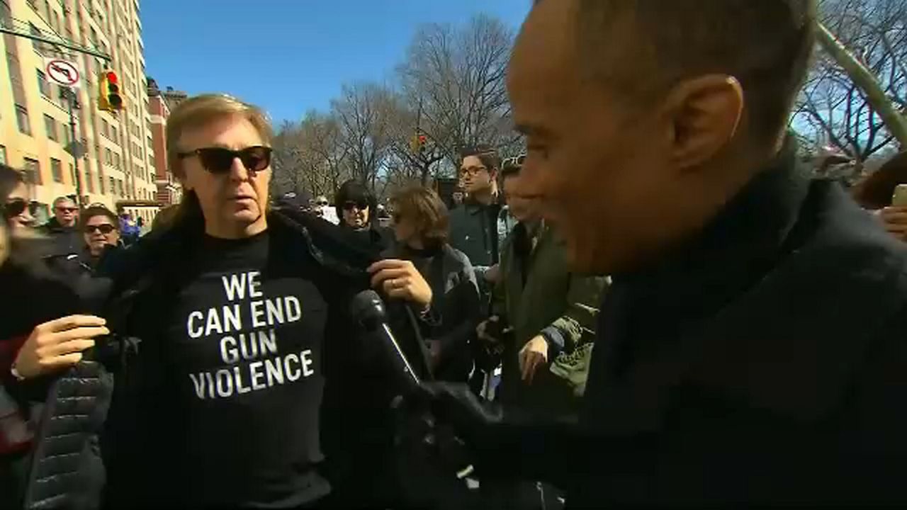 Paul McCartney March for Our Lives New York City