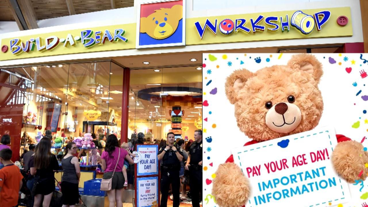 Build A Bear pay your age day