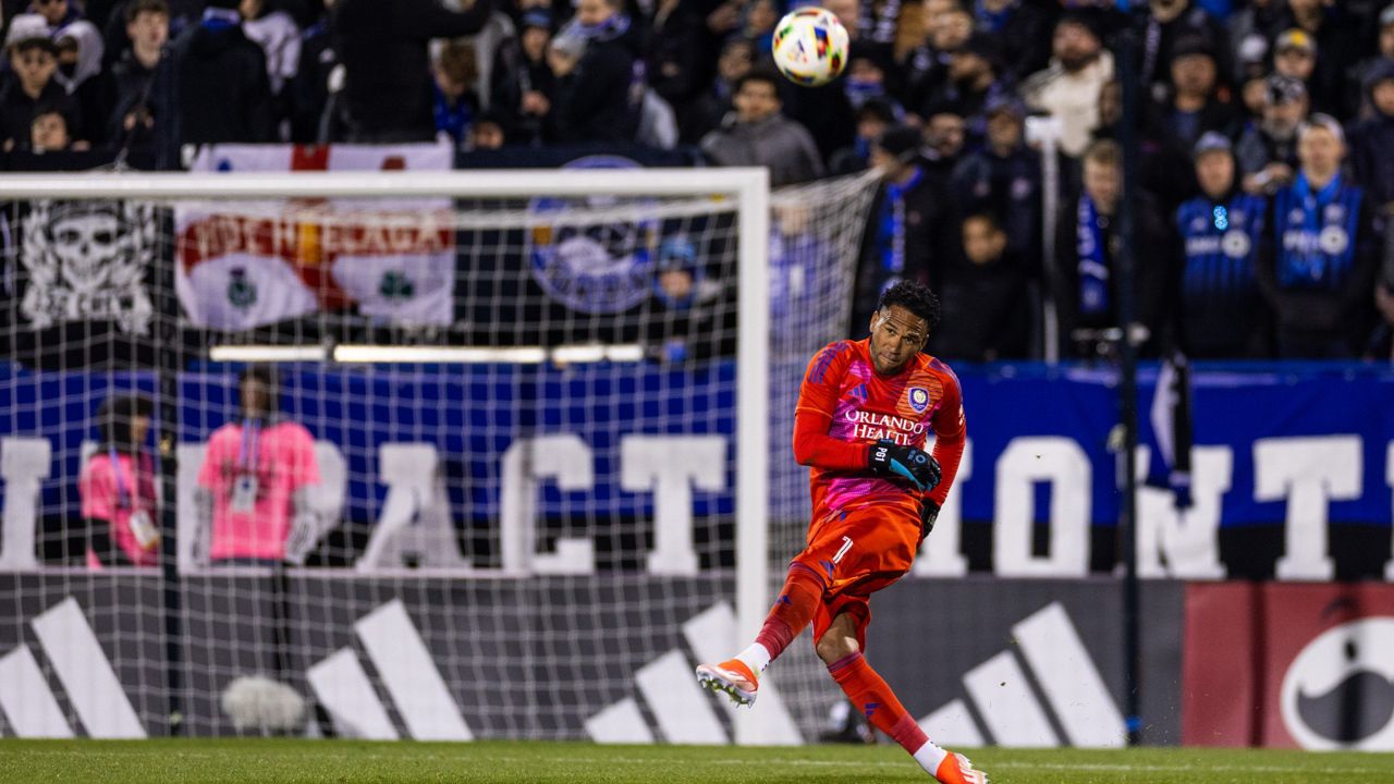 Orlando City's Pedro Gallese made 3 saves in a 2-2 draw with CF Montreal on April 20. (Courtesy of Orlando City SC/Mark Thor)