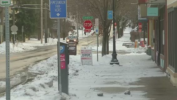 Avoiding Snowy Sidewalks, Pedestrians Cause Hazard in Streets