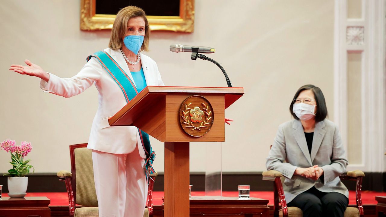 House Speaker Nancy Pelosi visited Taiwan last month, despite strong warnings from China. (AP Photo)