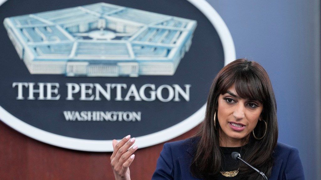 Deputy Pentagon press secretary Sabrina Singh. (AP Photo/Susan Walsh)