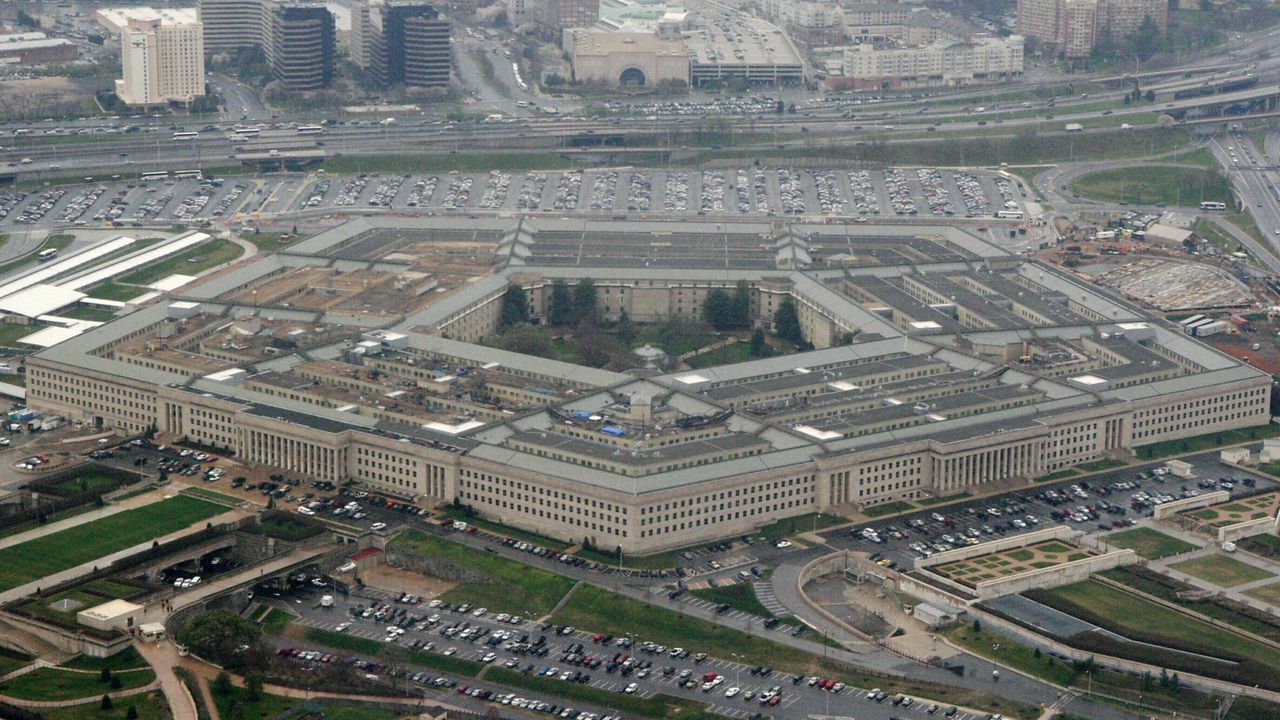 File aerial photo of the Pentagon (AP Photo/Charles Dharapak, File)