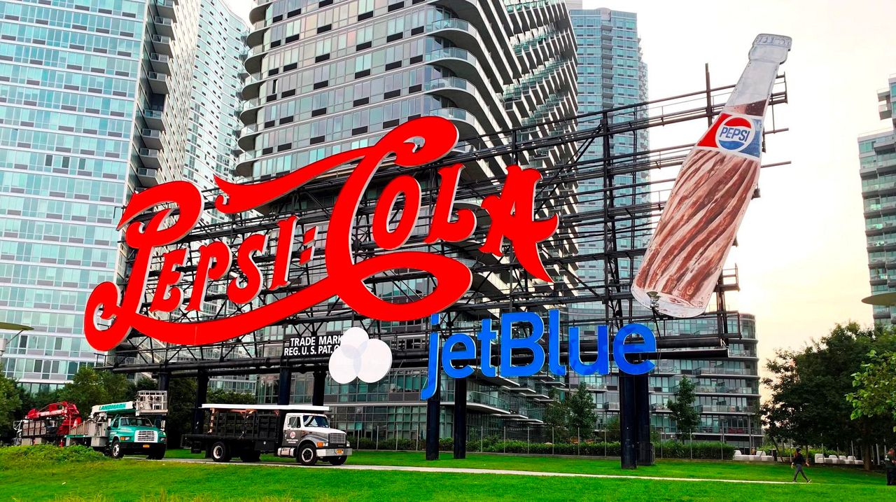 JetBlue Tags Onto Landmarked Pepsi-Cola Sign