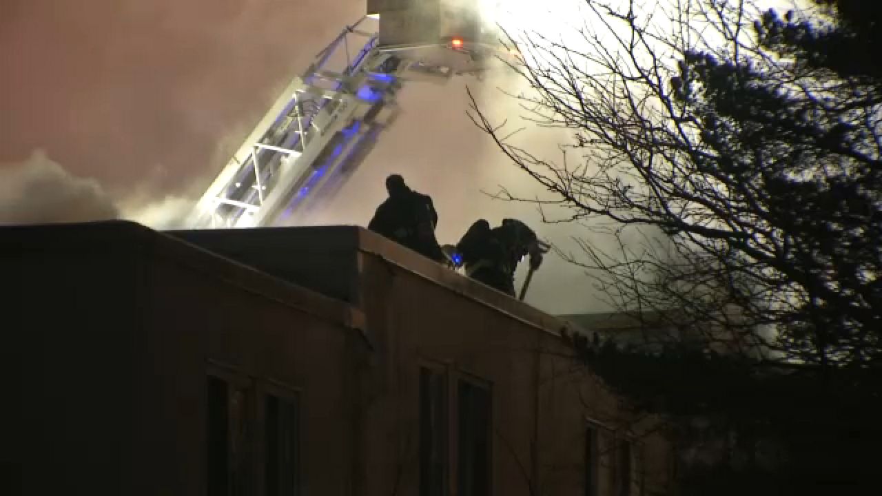 Dozens displaced by large fire at Pines of Perinton