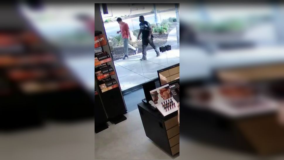 Surveillance still of a man, left, Austin police are seeking in connection to a deadly shooting that took place on march 6. (Austin Police Dept.)