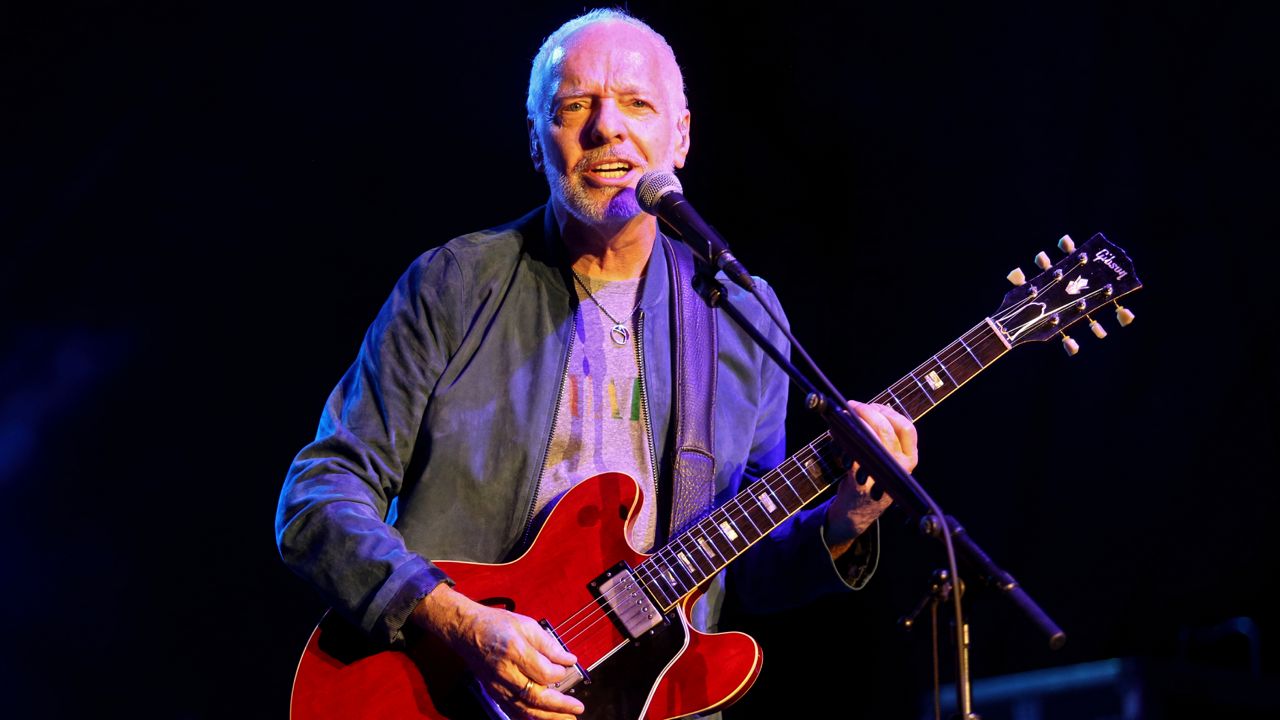 Peter Frampton performs during "Finale - The Farewell Tour" at Huntington Bank Pavilion on Sunday, July 28, 2019, in Chicago.