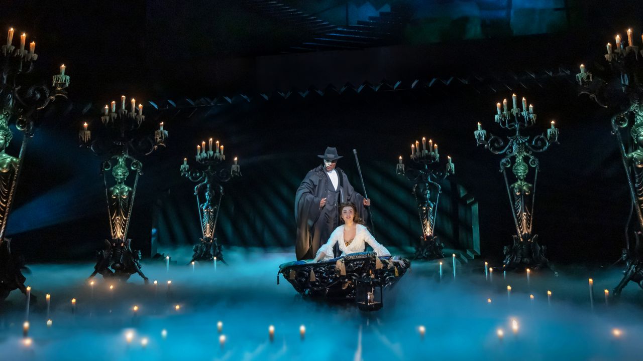 As wide as a semi-truck, the famous 'Phantom' chandelier is spending the summer hanging around SoCal