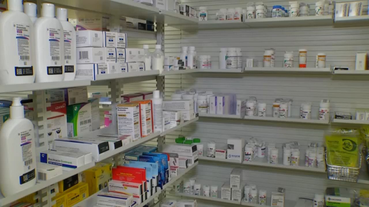 Pharmacy shelves. (Spectrum News 1)