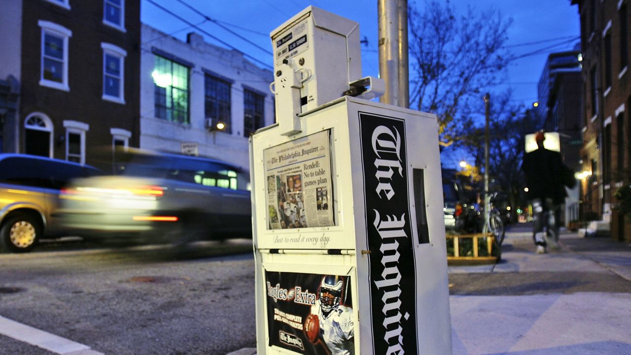 A Philadelphia Inquirer newspaper vending machine (AP Photo/Matt Rourke, File )